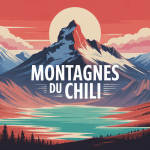 Illustration montagne du Chili volcans lacs granit