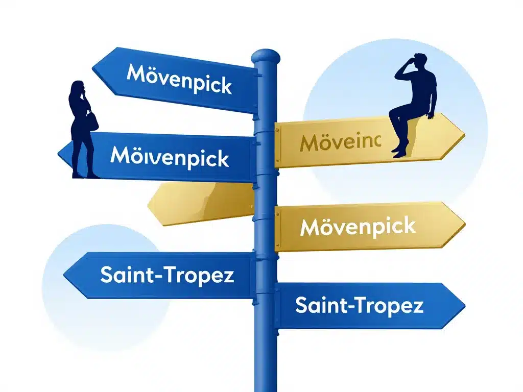 Movenpick Saint Tropez signalétique confusion
