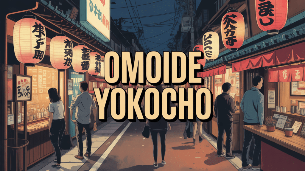 Omoide Yokocho Tokyo lanternes ambiance nocturne rétro