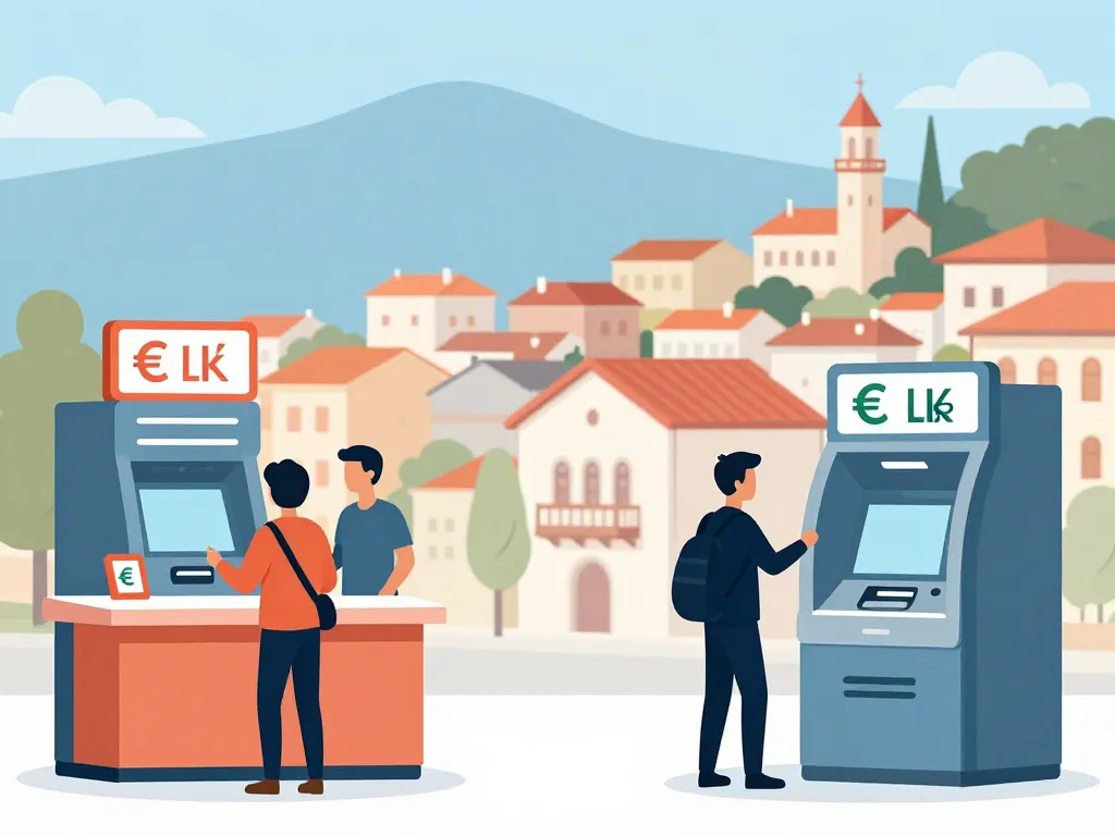 ou changer euro en lek distributeur bureau change Albanie