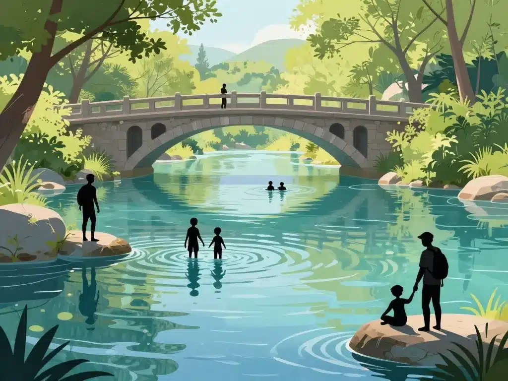 Baignade pont de Zaglia sécurité nature