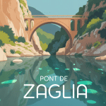 Illustration pont de Zaglia dans gorges de la Spelunca