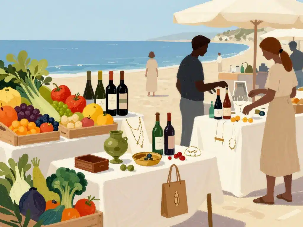 Produits artisanat marchés Saint Pierre la Mer