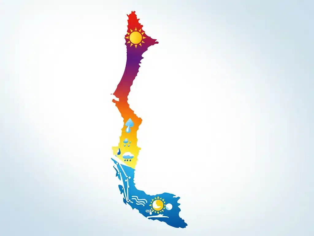 Quand partir au Chili, schéma des saisons au Chili