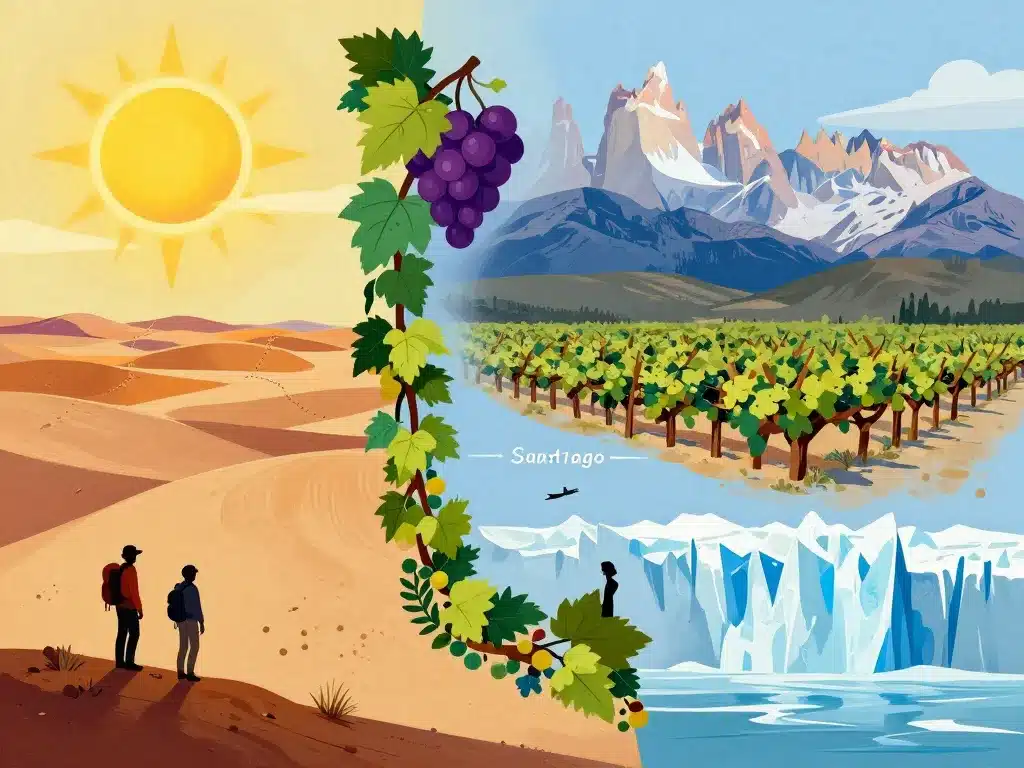 Quand partir au Chili, illustration régions et saisons optimales