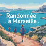 Illustration randonnée à Marseille entre calanques et collines