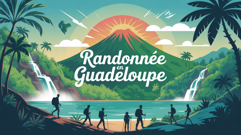 Randonnée Guadeloupe paysage volcan forêt cascade littoral