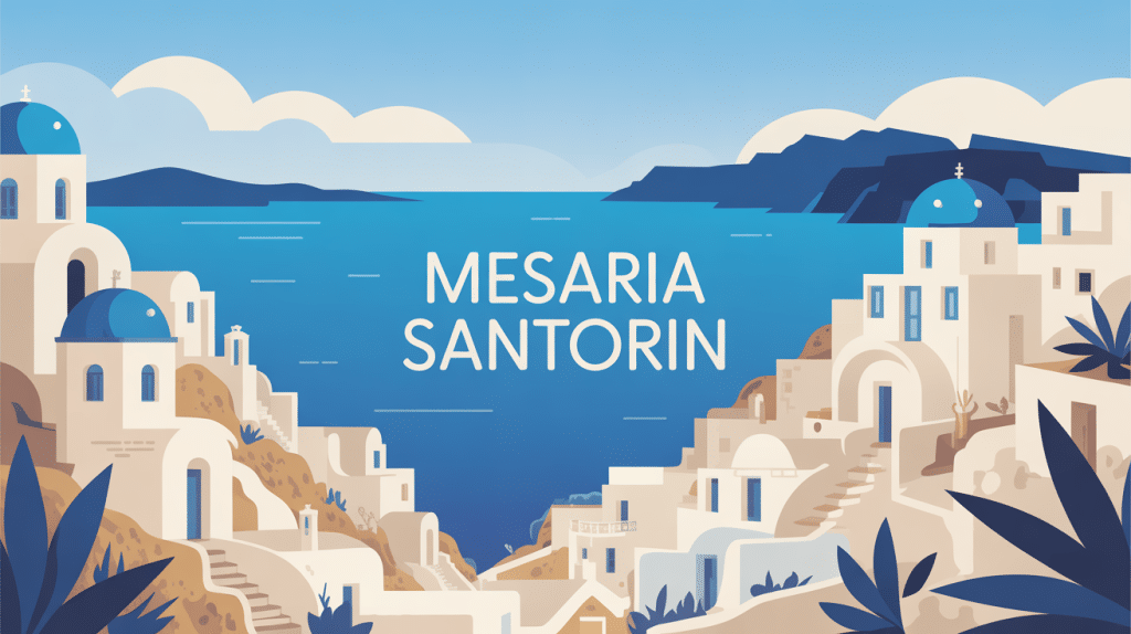 village santorini mesaria authentique au centre de l'île