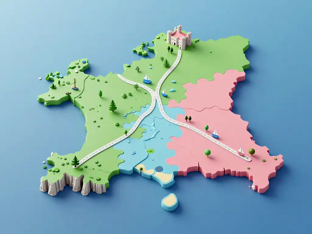 Choisir itinéraire nord sud visiter la Bretagne en 5 jours