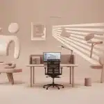 Bureau télétravail pour un espace pro dans le salon