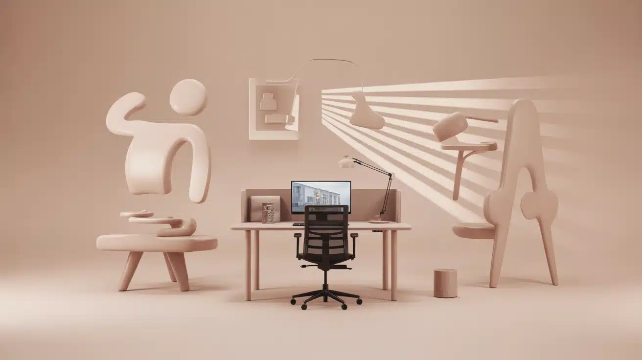 Bureau télétravail pour un espace pro dans le salon