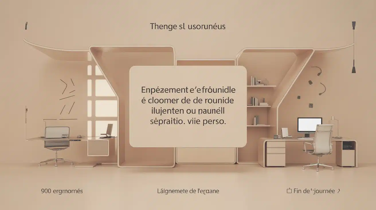 Espace de travail à domicile pour une haute performance