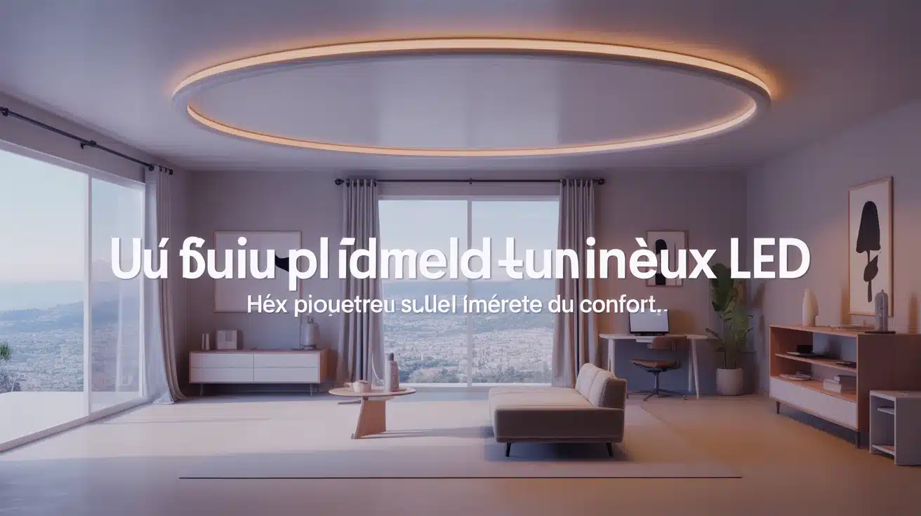 faux plafond lumineux LED 36 W et 5500 K lumière du jour