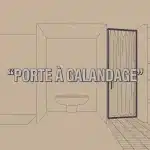 Porte à galandage pour salle de bain, gain d’espace