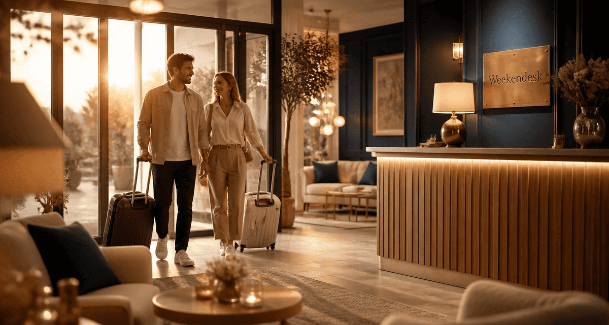 avis weekendesk couple entrée hôtel
