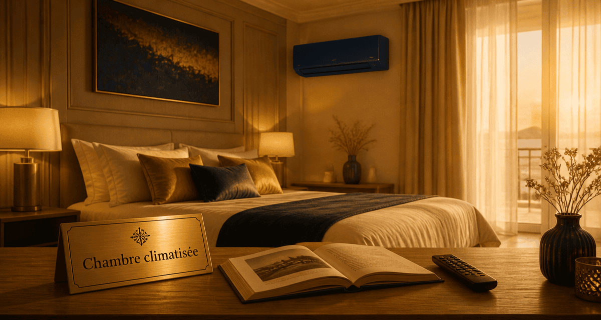 chambre climatisée avec climatiseur mural