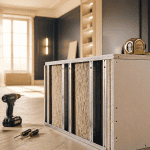 cloison 48/98 coupe double peau isolation