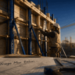 coffrage mur béton bois métal ouvrier chantier