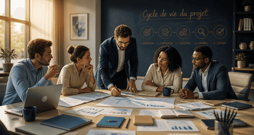 cycle de vie d un projet équipe réunion