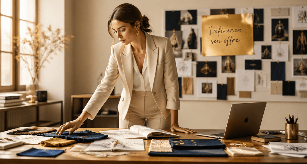 Définir son offre, entrepreneuse, prototypes, bureau moderne