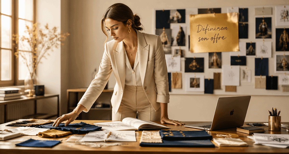 Définir son offre, entrepreneuse, prototypes, bureau moderne