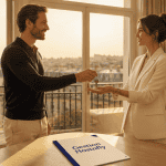 hostnfly avis propriétaire remet clés à agente gestion