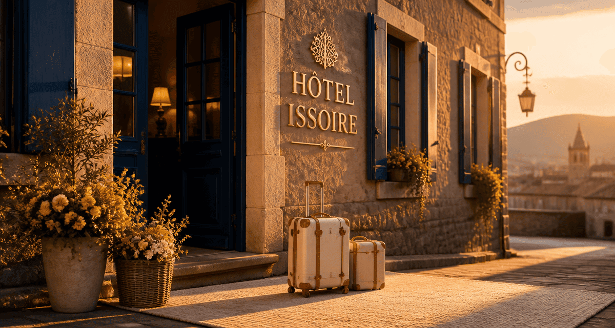hôtel à issoire façade entrée lumineuse