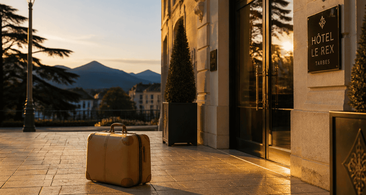 hotel a tarbes devant facade elegante