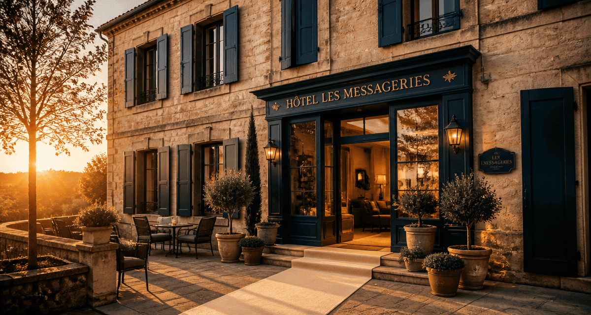 hôtel les messageries façade historique