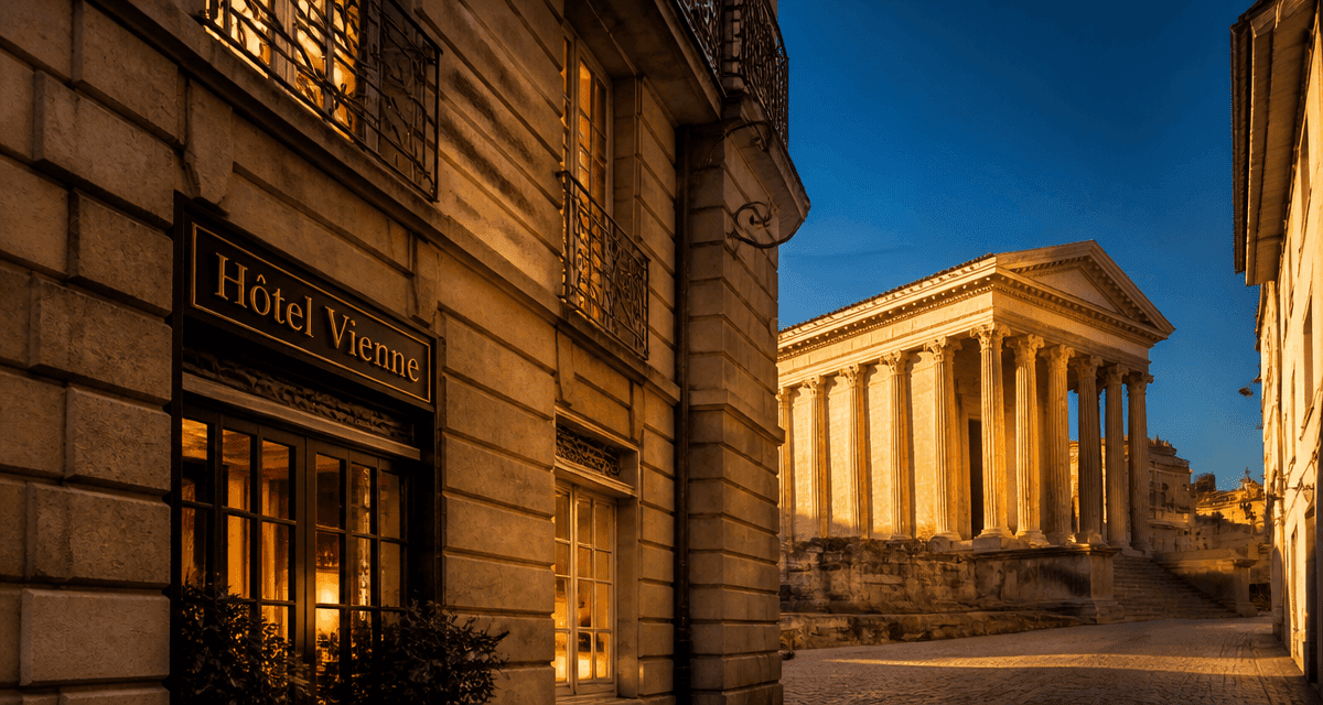 hotel vienne france facade pierre theatre antique