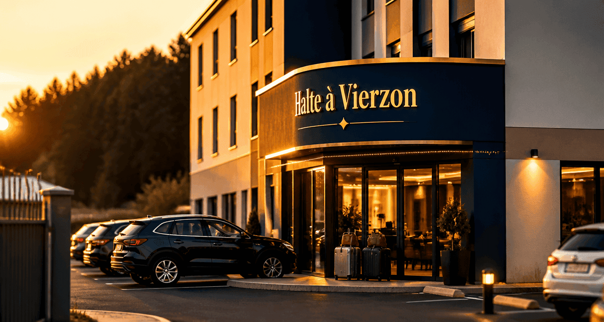 hôtel vierzon proche autoroute façade parking