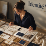 identité visuelle exemple moodboard premium