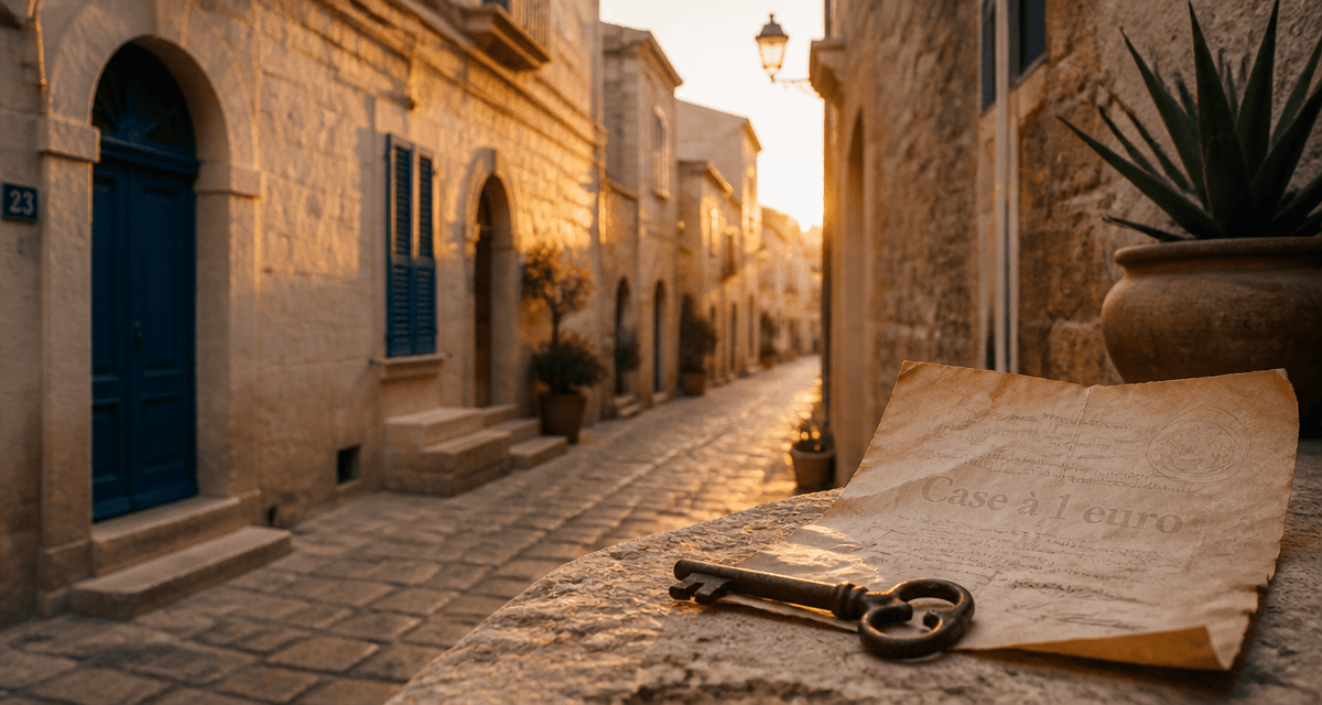 maison 1 euro pouilles ruelle clé contrat