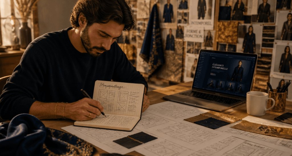maquettage interface wireframes carnet