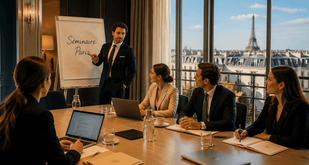 organisation séminaire à paris salle lumineuse hôtel