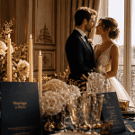 Paris mariage couple chic salon élégant