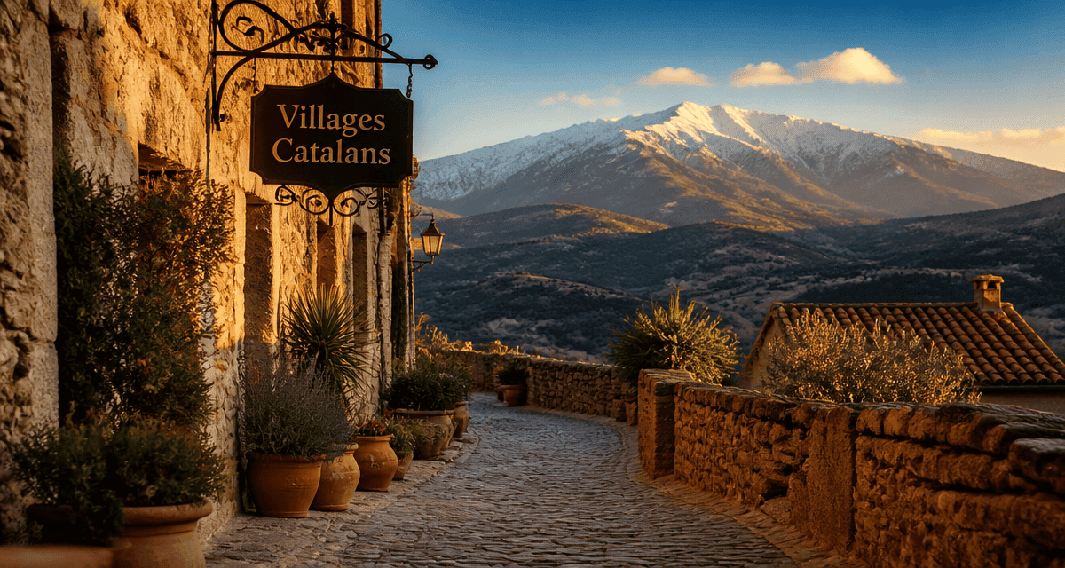 plus beaux villages autour de canet-en-roussillon ruelle pavée castelnou