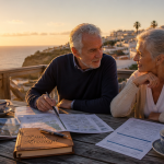 retraités au portugal terrasse vue océan