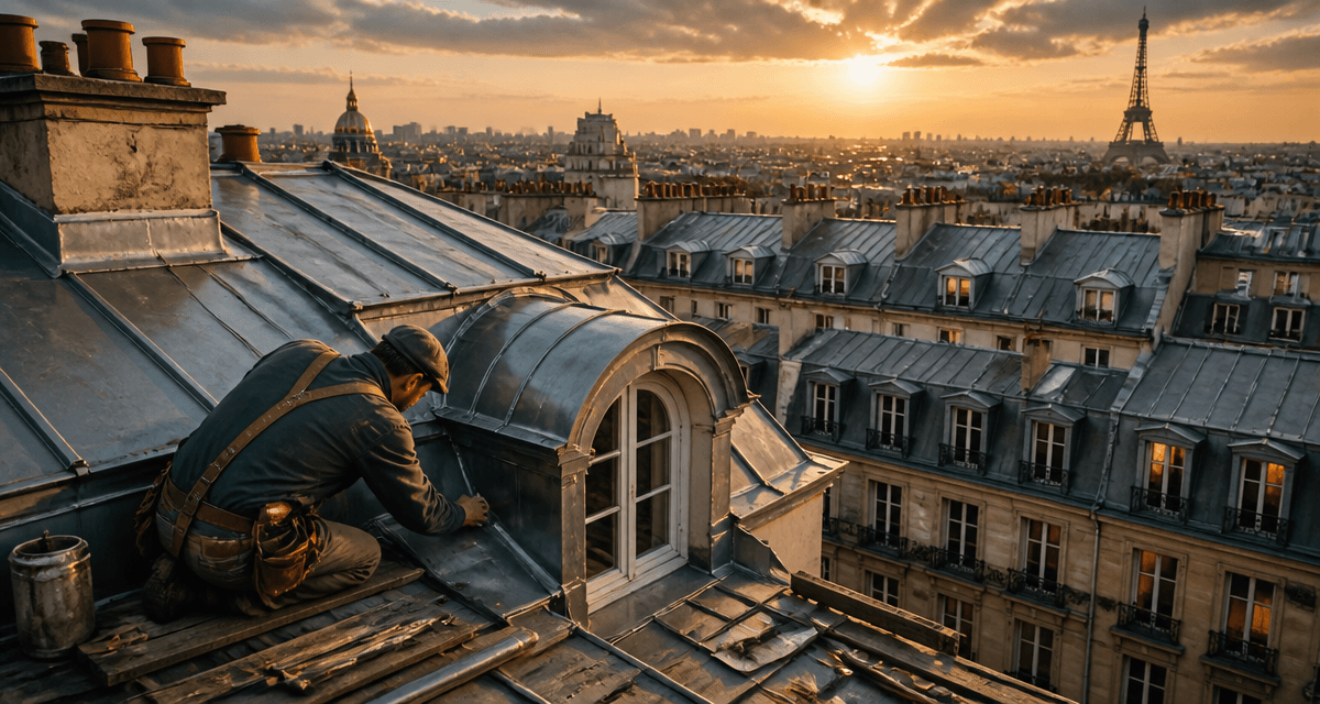 toiture zinc paris artisan couvreur
