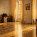 Vide maison Angers salon vidé parquet et cartons
