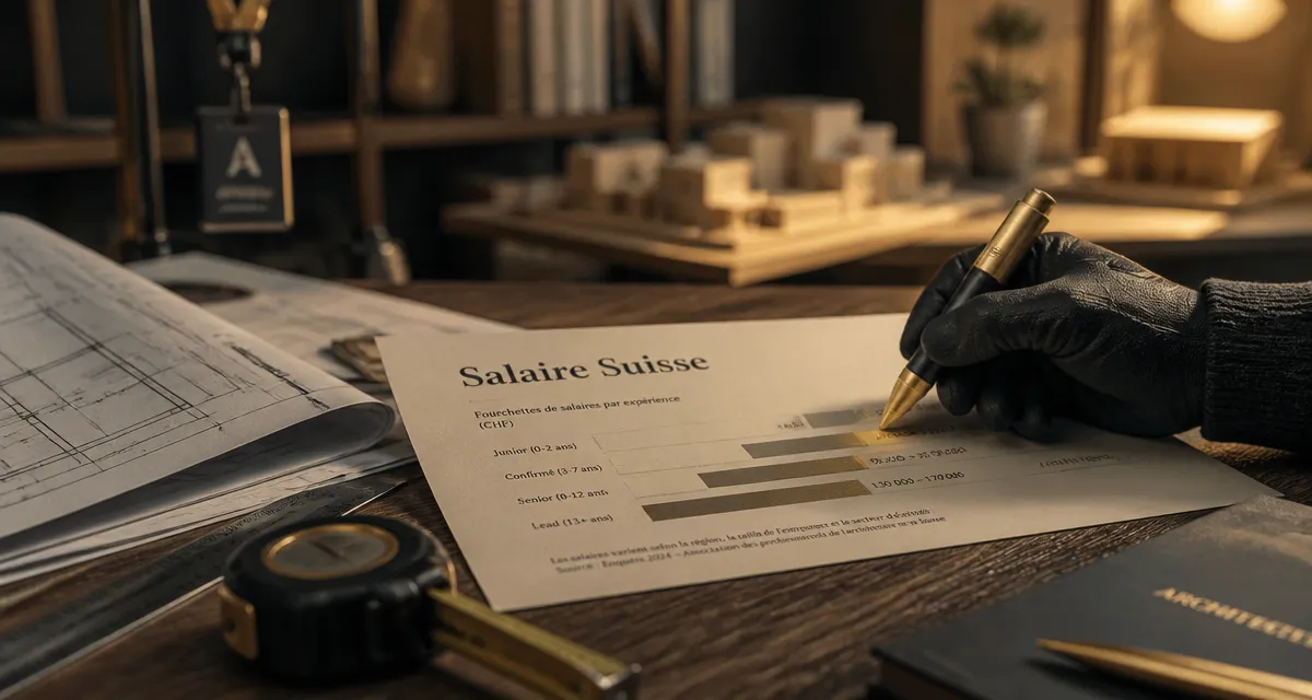 Architecte salaire suisse : barèmes et écarts cantonaux