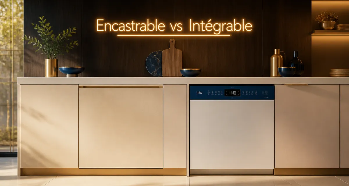 différence entre encastrable et intégrable en cuisine