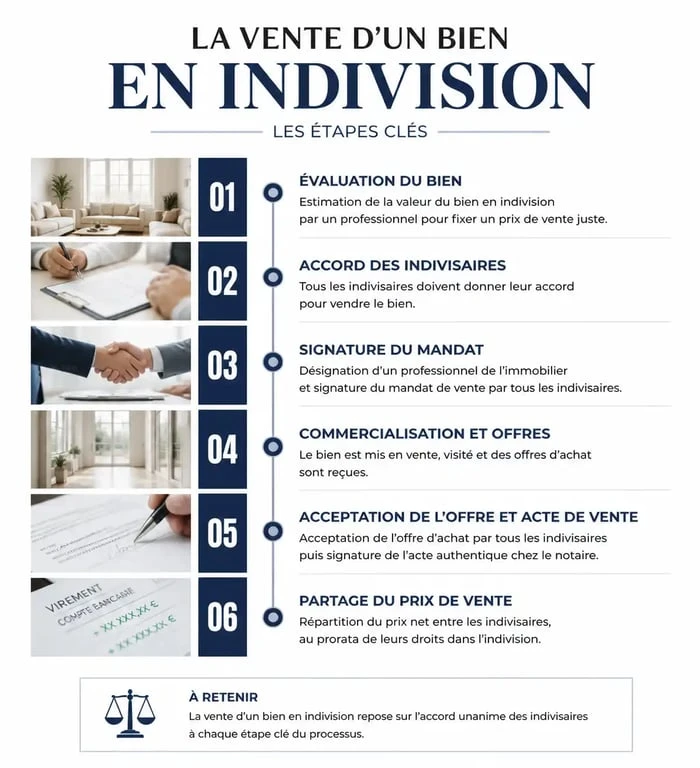 Processus de vente d'une maison en indivision entre frère et sœur