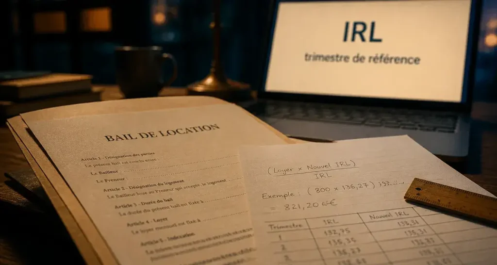 Indice de référence des loyers : calcul sur bail de location