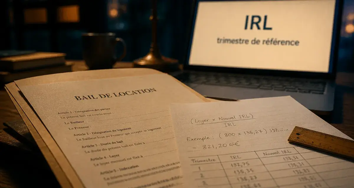 Indice de référence des loyers : calcul sur bail de location