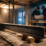 Ouverture mur porteur IPN, mur porteur ipn prix, pose d’IPN sur chantier