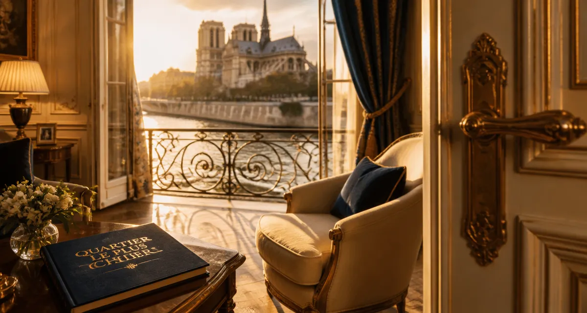 quartier le plus cher de paris vue appartement haussmannien île de la cité