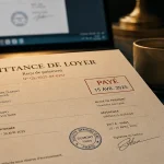 Quittance de loyer PDF gratuit, modèle conforme imprimé avec tampons