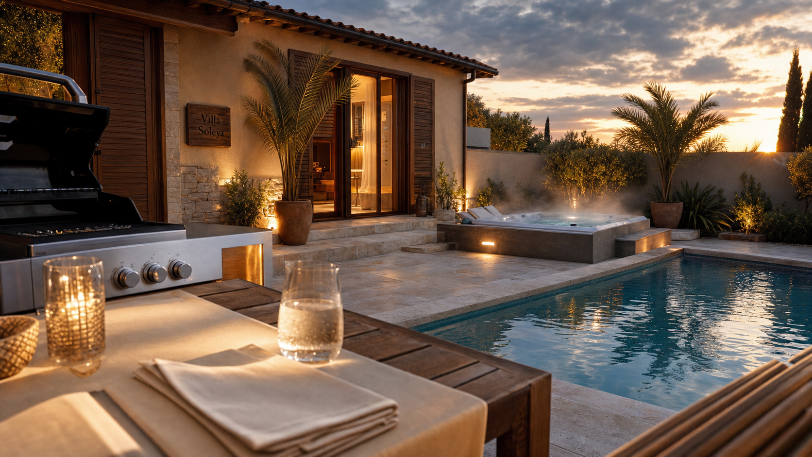 Villa Soleya : jacuzzi privé et jardin clos 1500 m²