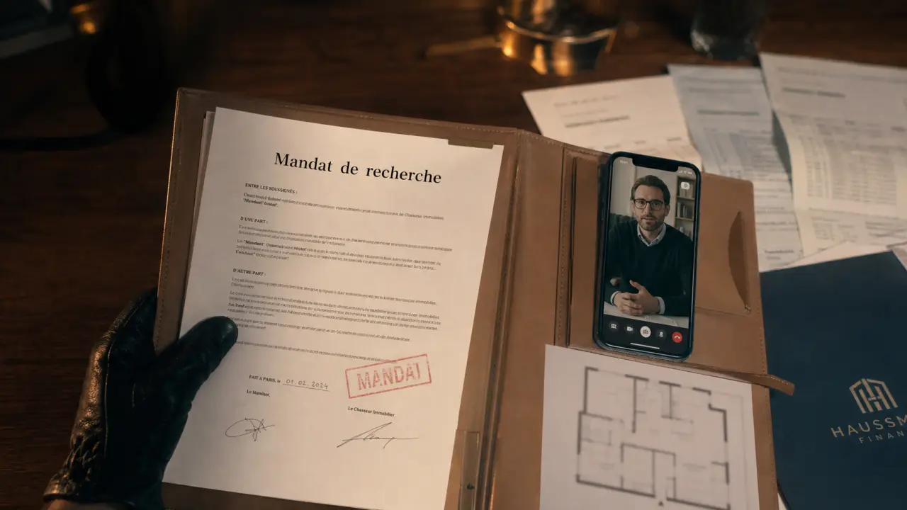 Chasseur immobilier expatriés paris : mandat de recherche et visio à distance
